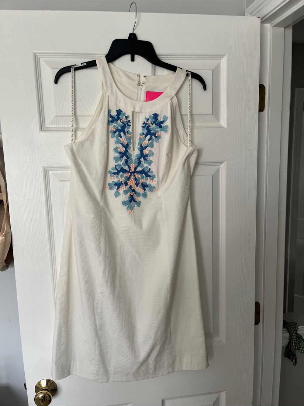 Lilly Pulitzer Jena Stretch Shift-Resort White size 10 - Picture 2 of 9